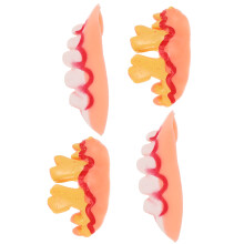 4Pcs Fake Teeth For Cosplay And Halloween Party