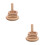 2 Sets Ring Toss Game With Wooden Rings And Pole Base 9