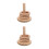 2 Sets Ring Toss Game With Wooden Rings And Pole Base 8