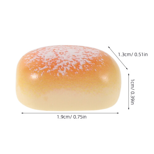 50Pcs Artificial Mini Bread Resin Craft For Diy Kitchen Decoration 2