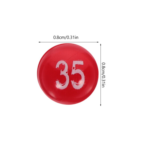 1 Confezione Palline Da Plastiche Numerate Per Feste E 2