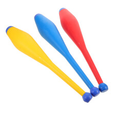 3pcs lightweight juggling sticks with grip handles for performance