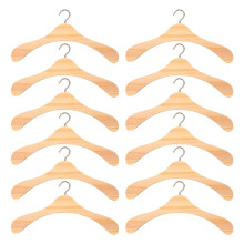 12 Appendiabiti In Legno Per Armadio Miniatura
