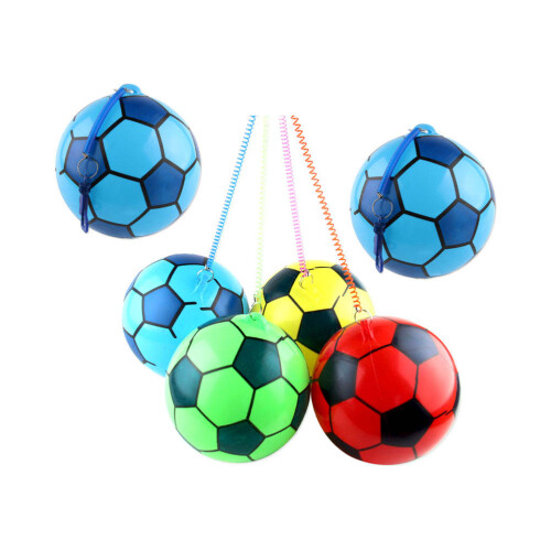 6 Palline Gonfiabili Per Bambini Con Elastica 2
