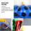 6 Palline Gonfiabili Per Bambini Con Elastica 10