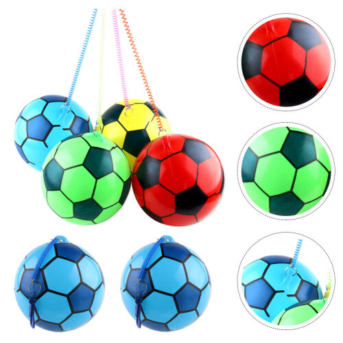 6 Palline Gonfiabili Per Bambini Con Elastica 1