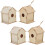 4 Casette In Legno Non Verniciate Per Bambini E Lavoretti 3