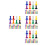 512 Pcs Small Plastic Chess Pawns For Board Games Multicolor Markers 4