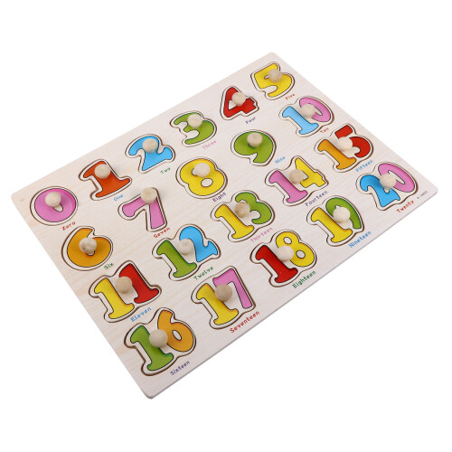 Set Puzzle In Legno Con Educativo Per Bambini