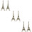 6 Pezzi Torre Eiffel Vintage 11