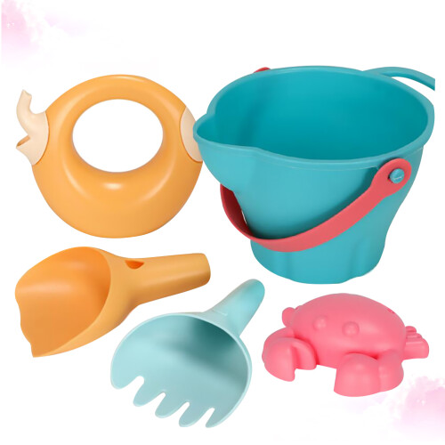 5 Set Giocattoli Spiaggia Secchiello Bambini