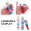 3 Pezzi Set Strumenti In Legno Per Bambini Con Bobina E 8