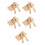 30 Pezzi Domino In Legno Con Base Inglesi 5