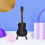 Set Decorazione Mini Chitarra In Legno Chitarra 7