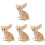 4 Unidades De Féneca Plástico Animal Brinquedo 4