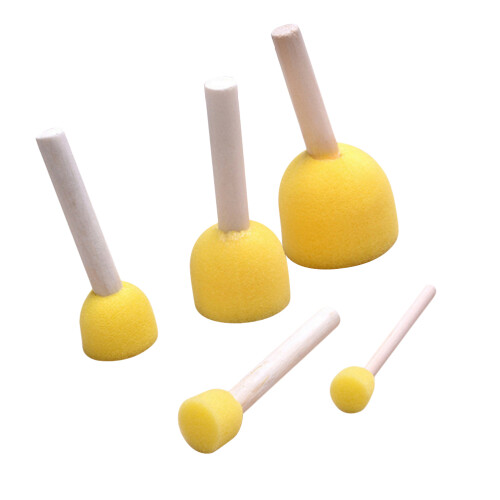 40 Pezzi Rotonda Per Pittura Pennello Kit Bambini 2