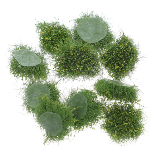 20 Unidades Mini Arbustos De Grama Artificial Para E Decoração