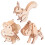 3 3D Legno Animale Puzzle Kit Giocattoli Educativi 1