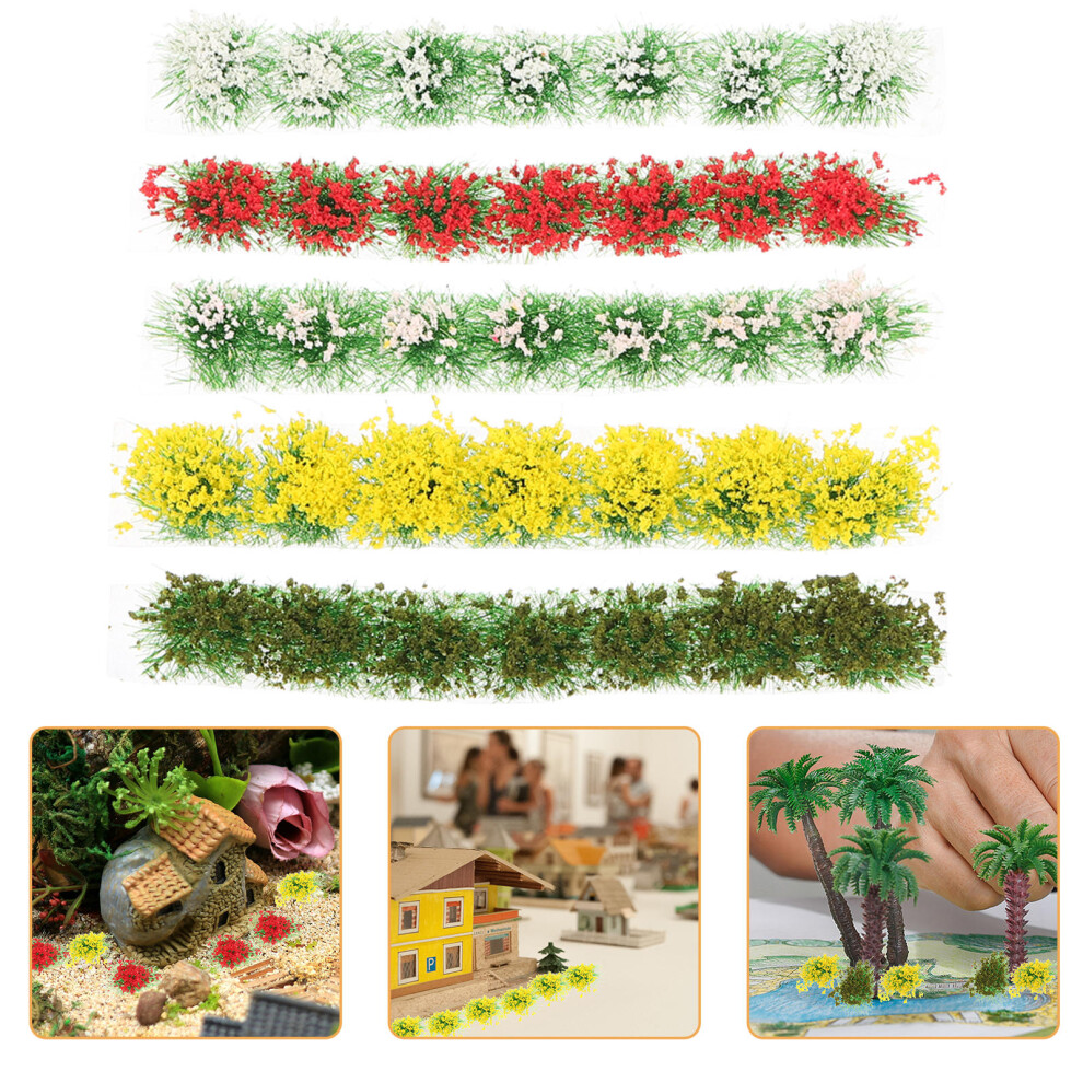 25 Sztuk Symulowanych KwiatóW W KęPach Do Mikrokrajobrazu-image