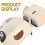 2Pcs Kit Carro Não Acabado Pintável 8