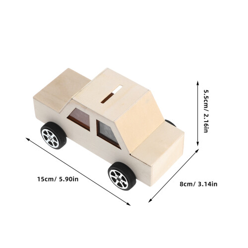 2Pcs Kit Carro Não Acabado Pintável 1