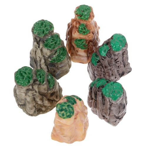 18 Peças Miniaturas De Paisagem Estátuas Para Micro-Espaços 2