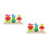 2Conjuntos Brinquedo Educativo Blocos De Cores Variadas 5