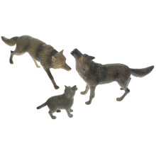 3 Unidades De Plástico Brinquedo Animal Selvagem