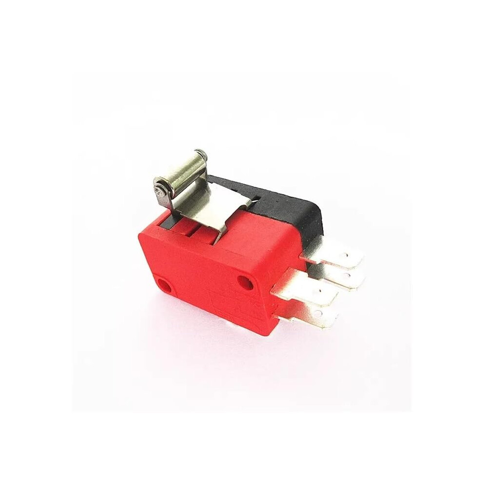 Double Microswitch 16A 250V Short Round Copper With Black Red Cover 9105992614608