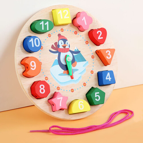 Conjunto De Blocos De Para Relógio, Brinquedo Educativo Com 1