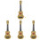 4 Pezzi Mini Strumenti Musicali Imitazione Ukulele 4 Corde 44 Cm 3