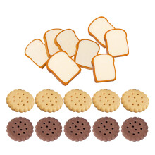 Conjunto De Borrachas De Torrada E Biscoito Comestíveis