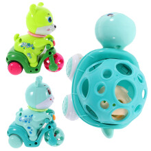 3Pcs Desenho Inércia Brinquedo Infantil Built-Bell