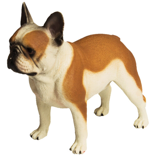 Estátua De Cachorro Plástico Com Design Ornamental 1