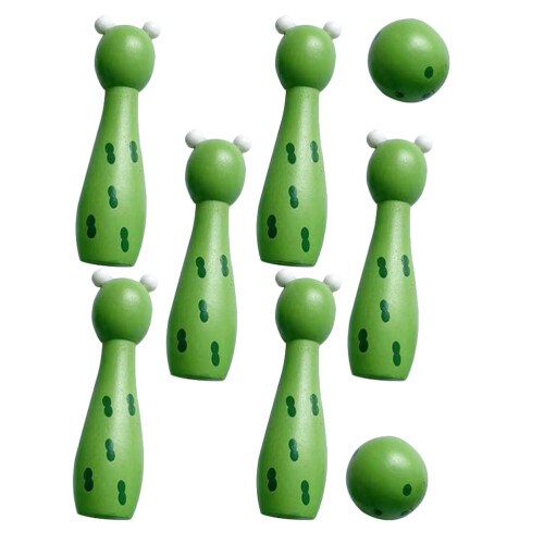 4Conjuntos Bowling Verde Para Família 1