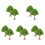 10 Unidades Árvore Miniatura Para Enfeite De De 4