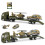 Pull Back Carro Brinquedo Metálica Caminhão Verde 1