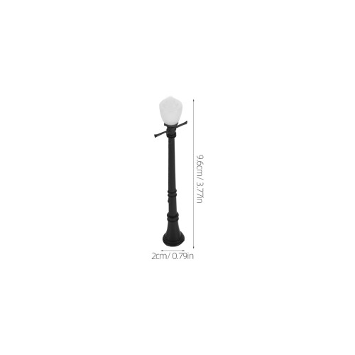 4 Unidades Mini Luminária De Rua Led Dupla Cabeça Para 2