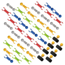 70 Sztuk Puzzle Plastikowe Klocki Do Budowania Dla Dzieci