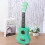 Ukulele 21 Polegadas Maciça Modelo Engraçado Verde-menta 11