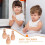3Pcs Mini De Madeira Para Crianças Instrumentos Musicais 10