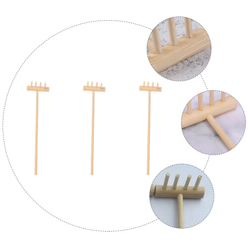 3 Unidades Rastelo Zen Mini Para De Meditação Com 2