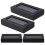 4Pcs Durable Bow Tie Boxes Black with Clear Window for Men Packaging 1
