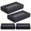 4Pcs Durable Bow Tie Boxes Black with Clear Window for Men Packaging 10