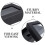 4Pcs Durable Bow Tie Boxes Black with Clear Window for Men Packaging 8