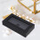 4Pcs Durable Bow Tie Boxes Black with Clear Window for Men Packaging 3