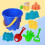 9 Set Sabbia Con Cartoon E Secchiello 5