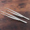2Ud Pinzas Alimentación Ángulo Inoxidable Plata Profesional 5
