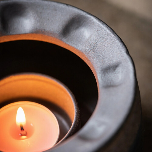 Ensemble chauffe-thé en céramique – Diffuseur de parfums à-1 2