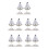 10 Pezzi Mini In Per Decorazione 6
